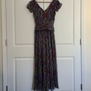 Ciebon Byanca Print Maxi Dress Size Medium